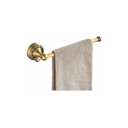 Antiikkinen pyyheteline, retro messinkinen pyyhekoukku, vintage kylpyhuoneen pyyheteline seinälle asennettava