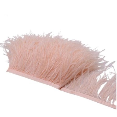 1 meter strutsfjädertrim 8-10 cm Plumes Band Självkant för gör-det-själv bröllopsklänning