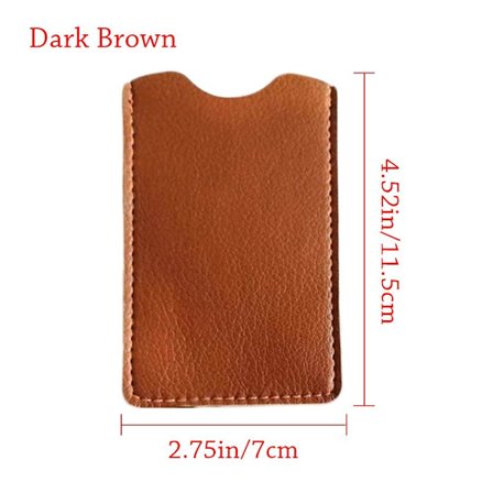 Hiusharjan säilytys case TUMMANRUSKEA 11,5X7cm