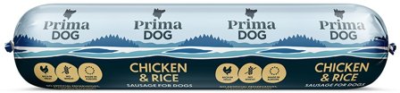 PrimaDog Chicken & Rice -koiranmakkara 800 g