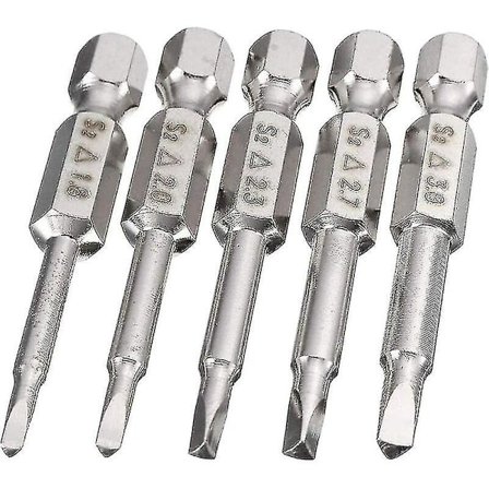 5 stk. Hex Skaft Trekantede Hoved Elektriske Skruetrækker Bits Sæt