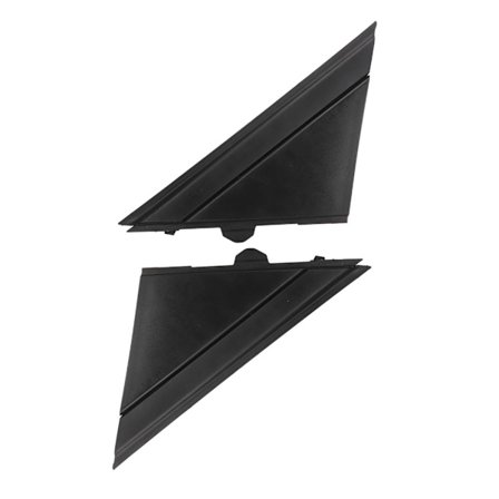 ABS Sidespejlsdæksel Trim Erstatningsdel til Forbedring af Udvendig Beskyttelse 2x