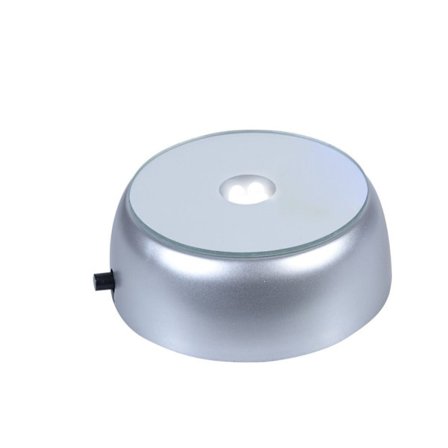 LED-valonäyttö jalusta kristallipalloteline VALKOINEN VÄRI VALKOINEN