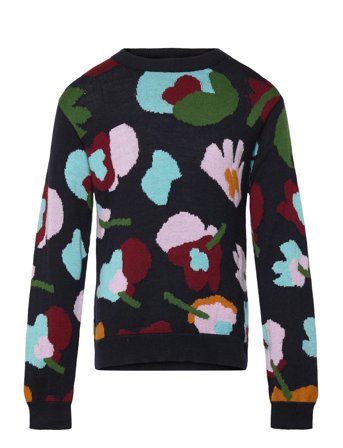 FUB Jaquard Sweater - Navy - 120