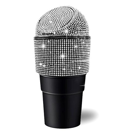 Car Bin Crystal Auto papperskorgen Container med lock Mini Cup Ho DXGHC