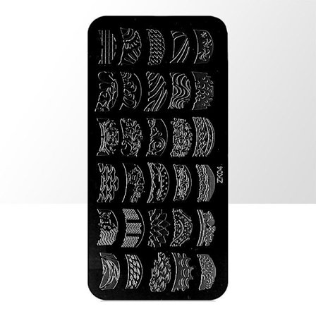 Leimauslevy - Kynsikoristeet - ZK04 - Suorakulmio