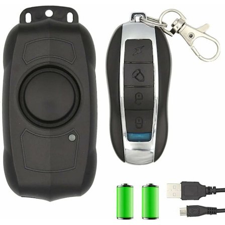 Fjernbetjent cykelalarm, 113dB vandtæt vibrationsalarm, trådløs sikkerhedstyverialarm til cykel, motorcykel, scooter, dørvindue, El