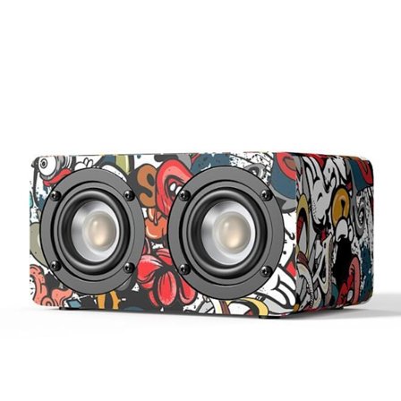 Trä bärbar handhållen liten högtalare