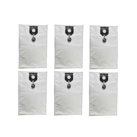 6 st Ersättningsdammsugarpåsar för Karcher 2.889-154.0 Nt30/130l Dammsugare