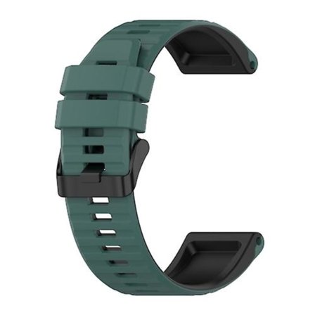 För Garmin Fenix 6 Pro 22mm Silikon Blandfärg Klockarmband XZV