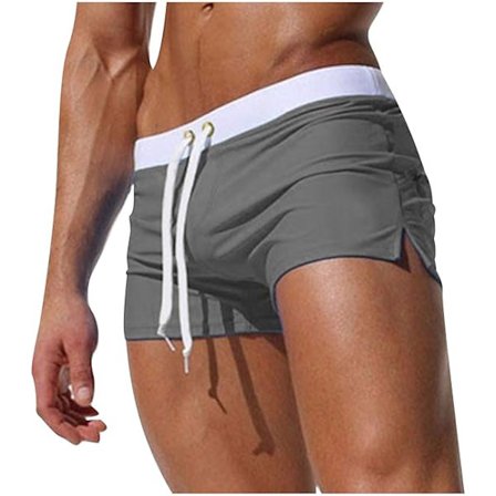 Badshorts för män, klassiska nätfodrade surfshorts, snabbtorkande strandshorts