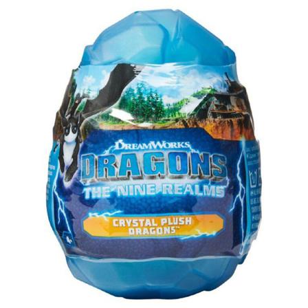 Dragons Crystal Plush Mjukdjur I Ägg Blå Blå