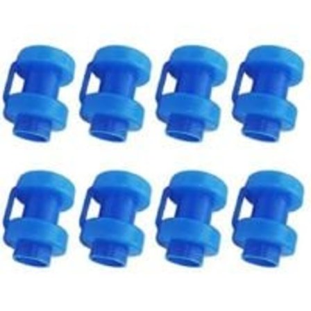 8 stk. Trampolin End Caps Net Stang End Caps, 25mm Diameter Trampolin Udskiftningsdele til Trampolin Net Stænger (Blå) - Versailles