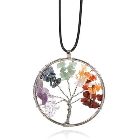 Livets tre-anheng, krystallstein, perle, lykkebringer, dame