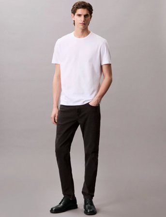 Calvin Klein Jeans Slim Taper Black Oil Slick Jean - Black - 34 x 34