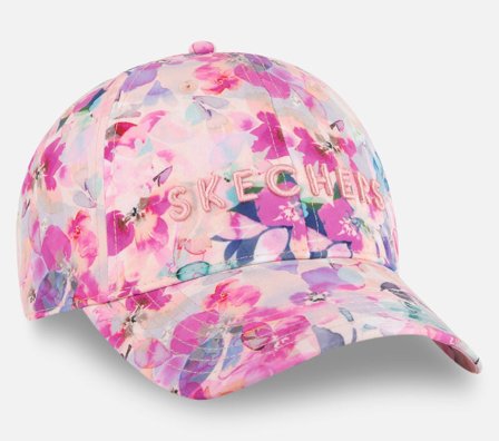 Skechers, Seascape Floral Hat, Uni Size, Pink, Dame