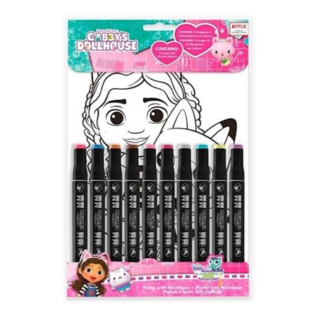 Gabby's Dockhus Sifferfärgbok