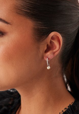 LILY AND ROSE Petite Kennedy Hoops Earrings silver Klær