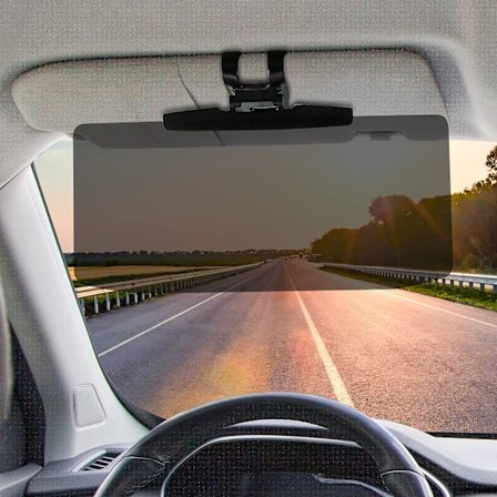 Car Sun Shade Extension, 12,6"*5,7" Car Sun Shade Extender, genomskinlig justerbar solskyddsbländskydd.