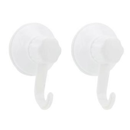 2 stk. Baderom Kjøkken Vegg Sterk Sugekopp Krok Vakuum Sugekopp Krok for Husholdning