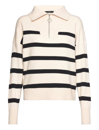 Vero Moda | Vmsaba Stripe Ls Highneck Blouse Ga Noos | S