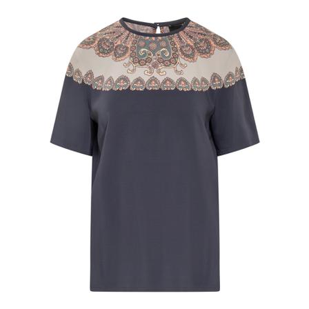 Etro T-Shirts blå, Dam, Dam, Storlek: S
