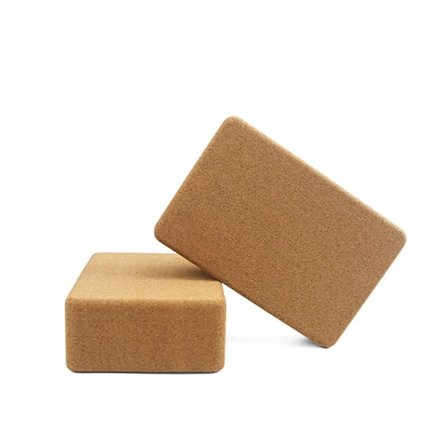 Naturlig kork yoga blokk høy tetthet naturlig pilates trening på gym trening