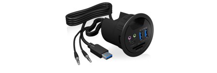 ICY BOX IB-HUB1404A - hub - 3 porter