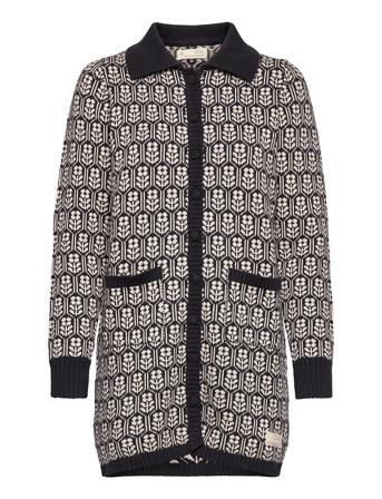 Frances Long Cardigan Strikkegenser Cardigan Multi/mønstret ODD MOLLY