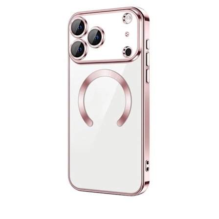 iPhone 17 PRO Cover – Metallic Cover med Magnetisk Kompatibilitet, Slim Design - Rosa