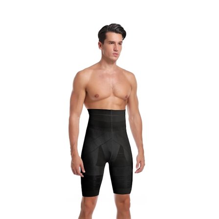 Män Tummy Control Shorts Hög Midja Slimmande Shapewear Mage Platt Body Shaper Ben Underkläder Kompression Trosor Boxer