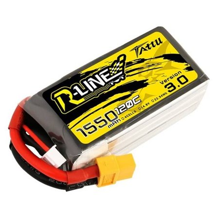 Batteri Tattu R-Line versjon 3.0 1550mAh 14,8V 120C 4S1P XT60