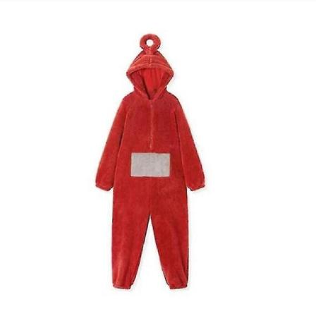 A-home 4 farver Teletubbies Cosplay til voksne Funny Tinky Winky Anime Dipsy Laa-laa Po Bløde Langærmede Pijamas Kostume S red