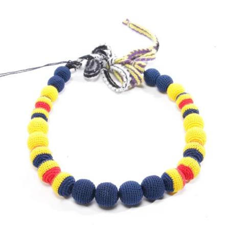 Prada Vintage Pre-owned Cotton bracelets , Geel , unisex , Maat: ONE Size Vintage Sieraden