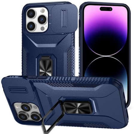 iPhone 14 Pro Max Case Kickstand - Blue