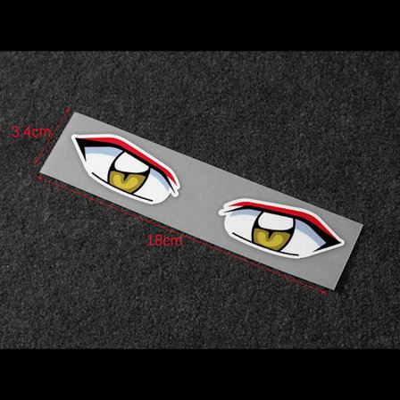 Devil eyes bilklistermärken bilhjälm elbil motorcykel refl