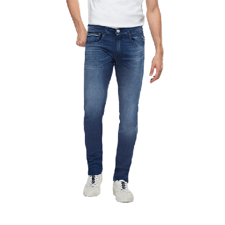 Replay Straight Fit Grover Jeans Herr Blå 3230