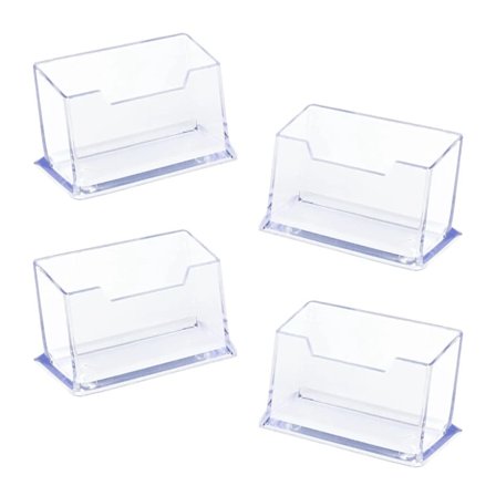 4 kpl:n käyntikorttiteline, läpinäkyvä käyntikorttiteline, akryylinen käyntikorttinäyttö, käyntikorttipöytäteline toimistoon, keräilyjärjestäjä