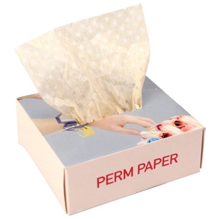 200 stk. Premium Salon Hår Permanent Papir med Permanent Krøller Pads, Ideel til Alle Hårtyper, Beskytter Håret Under Styling & Permanent, Perfekt