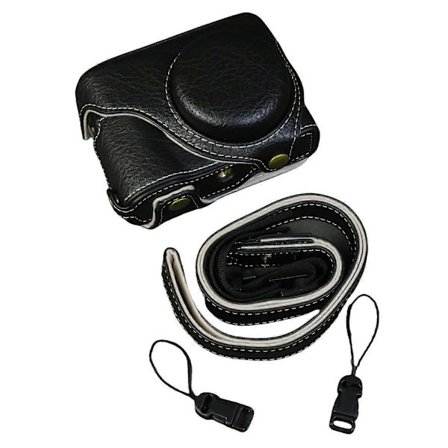 Kamerataske i bøffellæder til Panasonic Lumix DMC-ZS99 DMC-TZ99 med S