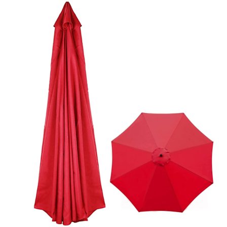 Parasol paraply udskiftningsbetræk, 3m, 8 ribben, udskiftningsbaldakin