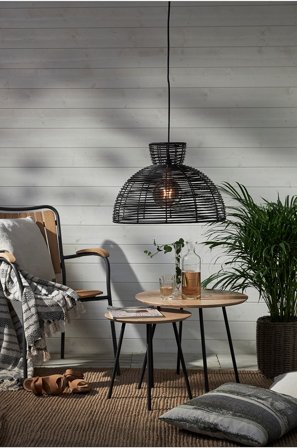 Jotex - Lampeskjerm Runde 32 cm Svart - Kjøp Utebelysning hos Jotex