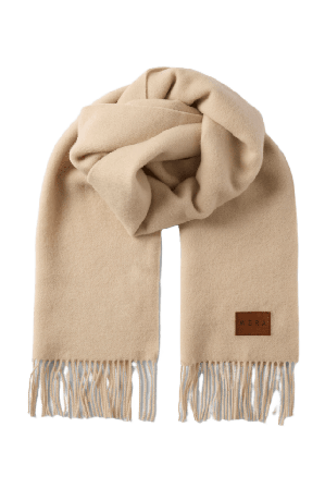 Wera Halsduk i ull FRANCA Halsdukar & scarves Vit ONESIZE