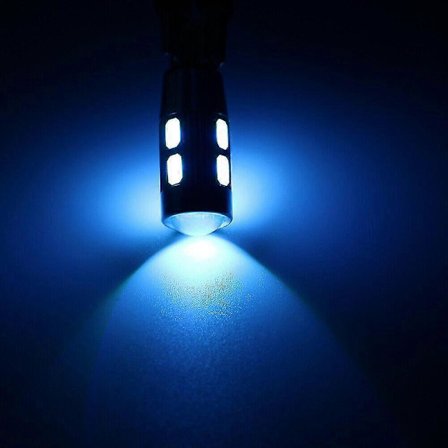 2/4 st T10 LED 10-SMD bilbelysning CANBUS parkeringsljus glödlampa vit 12V Boris