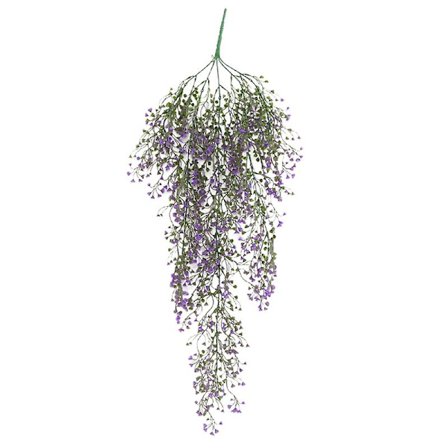Konstgjord pilväxt i plast, växtväggdekoration (lila)