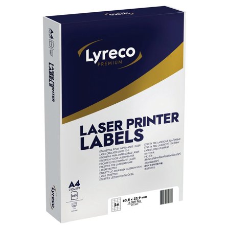 LYRECO PREMIUM Etikett 63,5x33,9mm 6000/fp - Lyreco - Emballage och lagerutrustning - Etiketter och godsmärkning - Multifunktionsetiketter