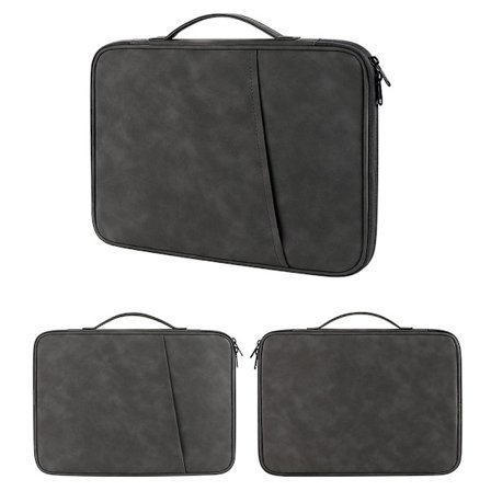 Handväska Tablet Sleeve Case MÖRKGRÅ FÖR 12-13 TUM