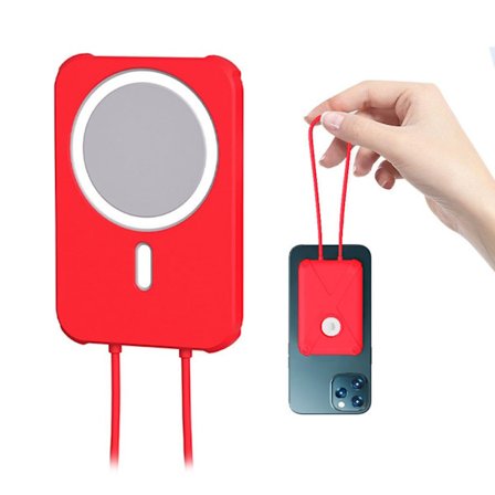 Apple MagSafe Charger deksel i silikon - Rød