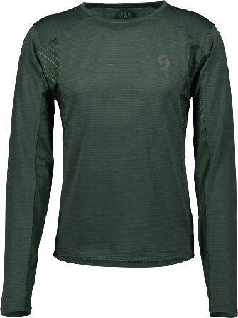 Scott Men's Shirt Trail Run Ls Men long-sleeved training tops Green XL