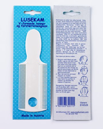 Lusekam med forstørrelsesglass